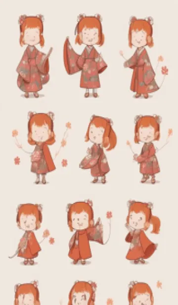 [LINE着せ替え] かわいい女性忍者 MshM5の画像1