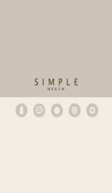 [LINE着せ替え] SIMPLE-ICON BROWN 21の画像1