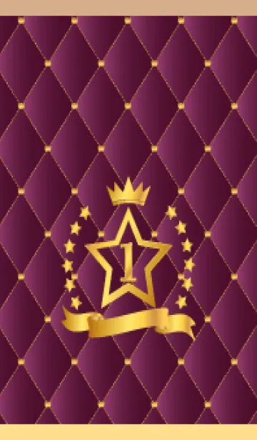 [LINE着せ替え] 星と王冠 薄茶と黄色の画像1