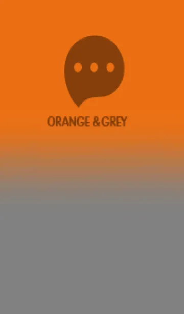 [LINE着せ替え] Orange & Grey V.7 (JP)の画像1