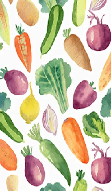 [LINE着せ替え] 【シンプル】お野菜の着せかえ#306の画像1