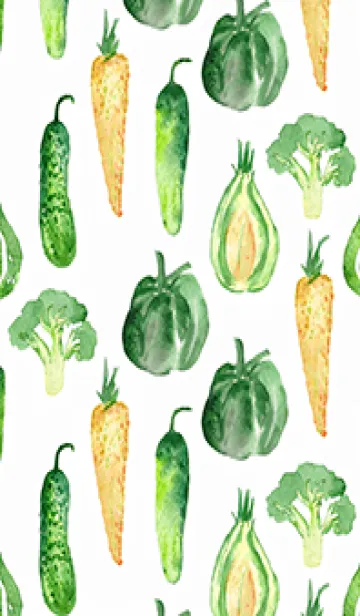 [LINE着せ替え] 【シンプル】お野菜の着せかえ#305の画像1