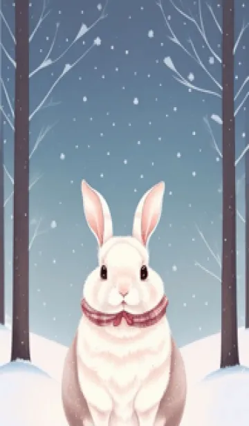 ふわふわのうさぎ Af6eSの着せ替えメイン画像