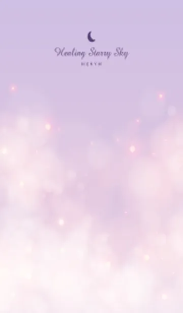 [LINE着せ替え] Healing starry sky Purple&Pink 26の画像1