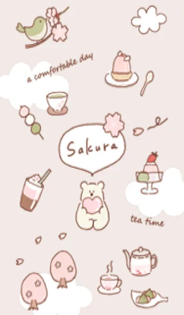 [LINE着せ替え] pinkbrown 春だね 07_1の画像1