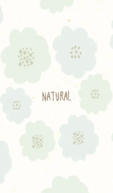 [LINE着せ替え] 2色の丸い花16の画像1