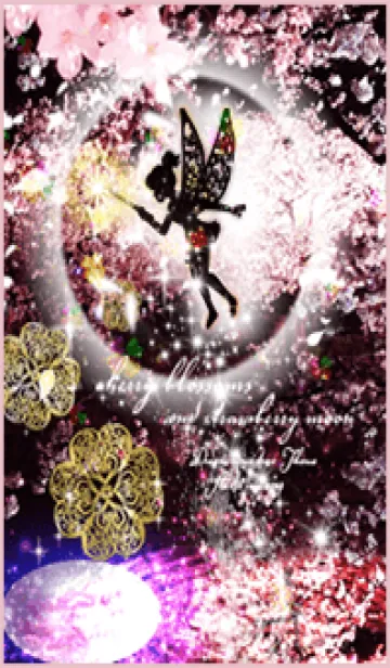 [LINE着せ替え] 運気上昇 桜とティンカーベル2✨の画像1