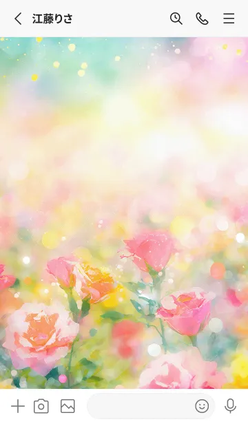 [LINE着せ替え] 薔薇(バラ)の花の着せかえ(R3523)の画像2