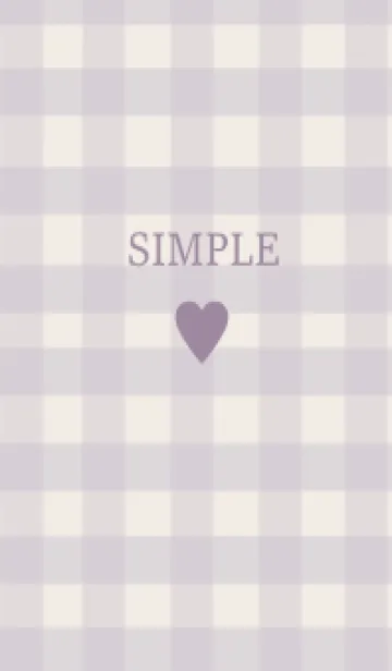 [LINE着せ替え] SIMPLE HEART :check dustypurpleの画像1