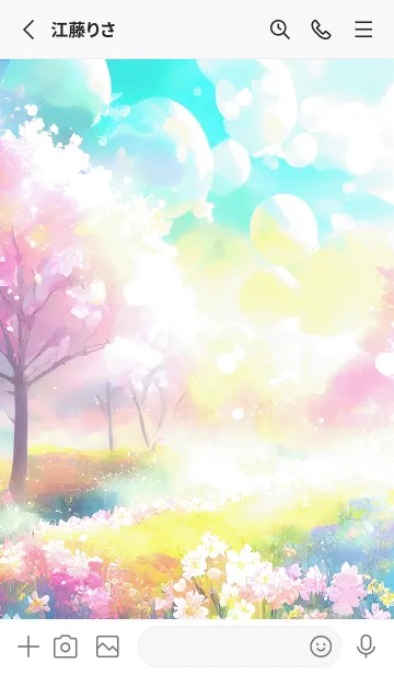 [LINE着せ替え] 優美な春の風景の着せかえ(Spring-234)の画像2