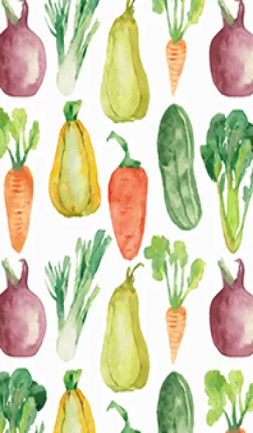 [LINE着せ替え] 【シンプル】お野菜の着せかえ#301の画像1