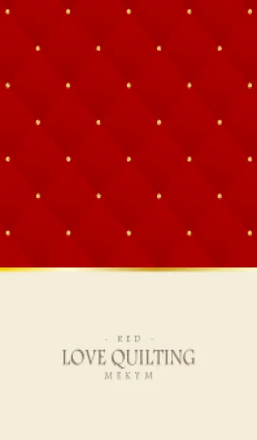 [LINE着せ替え] LOVE QUILTING - RED 29の画像1