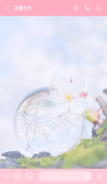 [LINE着せ替え] Real Quartz Sphere #Sakura 2-3の画像2