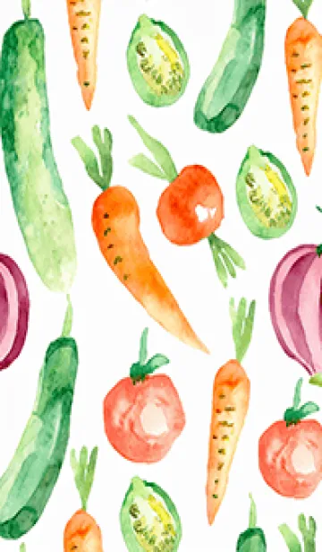 [LINE着せ替え] 【シンプル】お野菜の着せかえ#311の画像1
