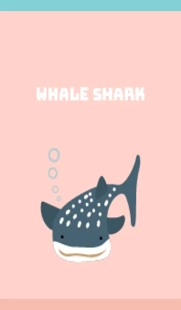 [LINE着せ替え] ジンベエザメ ピンクと水色の画像1