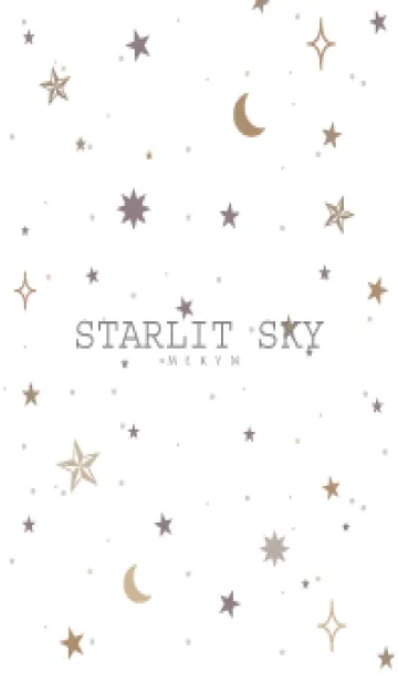 [LINE着せ替え] SIMPLE STAR-STARLIT SKY WHITE- 6の画像1