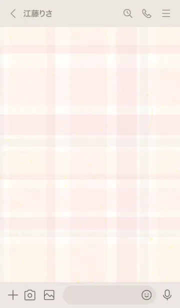 [LINE着せ替え] チェックくすみカラーの画像2