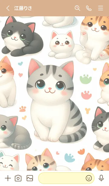 [LINE着せ替え] にゃんこ大集合の画像2