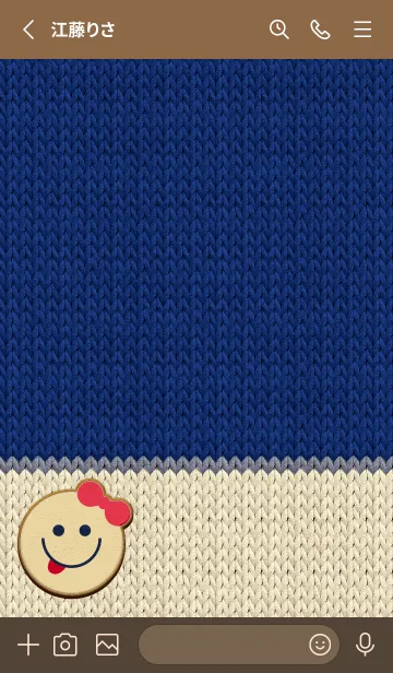 [LINE着せ替え] Smail embroidery 43の画像2