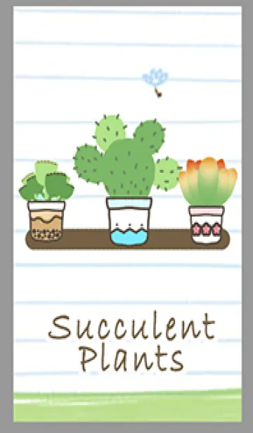 [LINE着せ替え] Succulent Plants paperの画像1