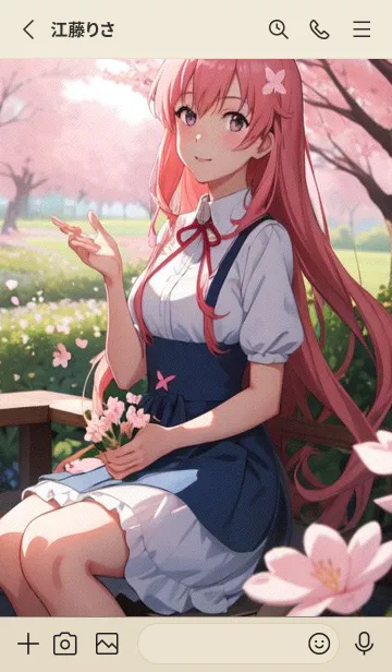 [LINE着せ替え] 浮世絵桜の季節 uAXiUの画像2