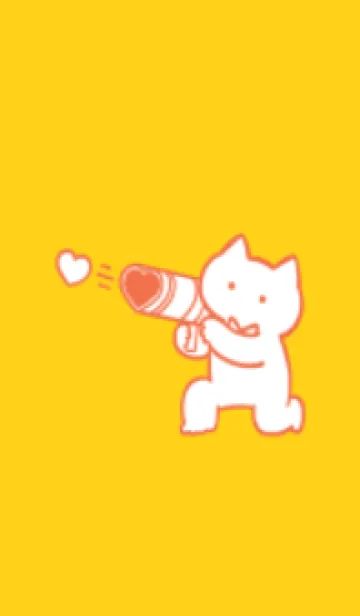 [LINE着せ替え] 推しねこ(yellow09)の画像1