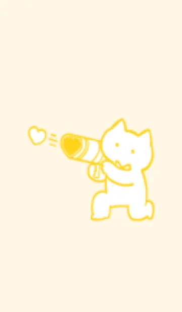 [LINE着せ替え] 推しねこ(yellow10)の画像1