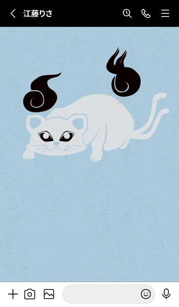 [LINE着せ替え] Yokai-ねこまた アイスの画像2