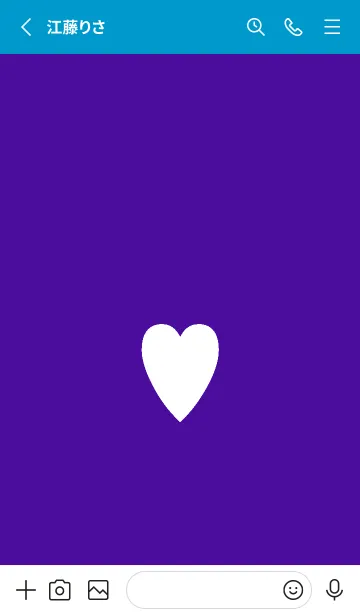 [LINE着せ替え] シンプル ハート 133の画像2