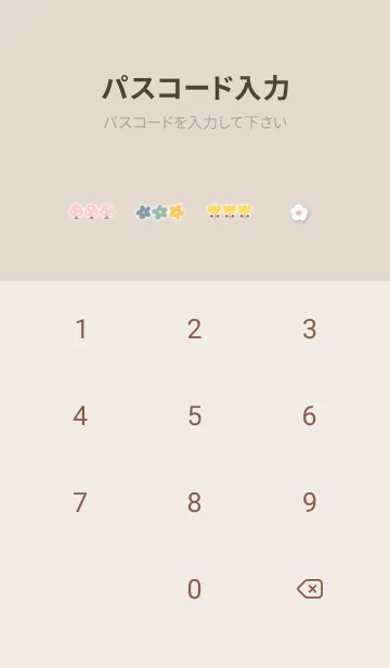 [LINE着せ替え] orange 花模様03_1の画像4