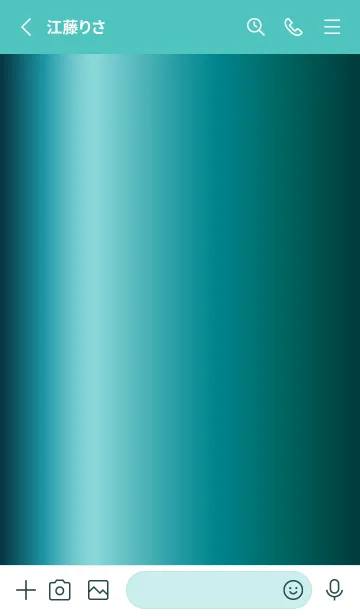 [LINE着せ替え] Simple Gradation -GlossyBlueGreen 3-の画像2