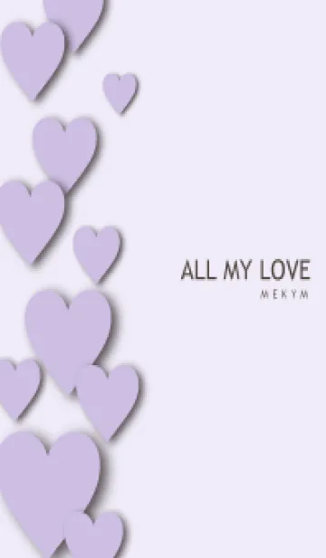 [LINE着せ替え] ALL MY LOVE-PURPLE HEART 27の画像1