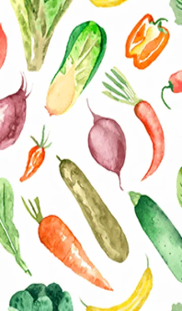 [LINE着せ替え] 【シンプル】お野菜の着せかえ#316の画像1