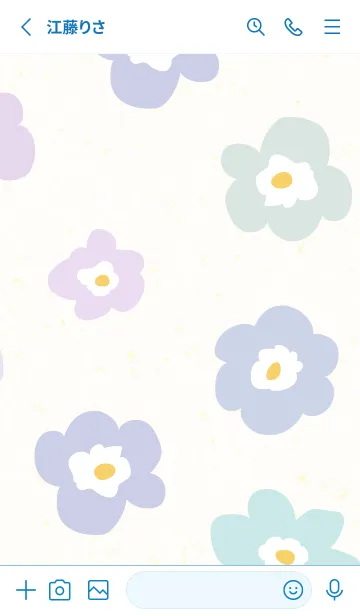 [LINE着せ替え] 花 北欧風 可愛い11の画像2