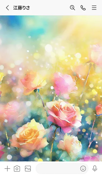 [LINE着せ替え] 薔薇(バラ)の花の着せかえ(R3536)の画像2