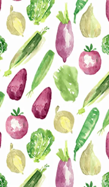 [LINE着せ替え] 【シンプル】お野菜の着せかえ#317の画像1