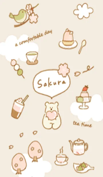 [LINE着せ替え] beige 春だね 04_1の画像1