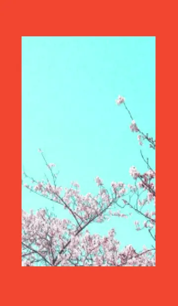 幸せ桜と青空の着せかえ/レッドの着せ替えメイン画像