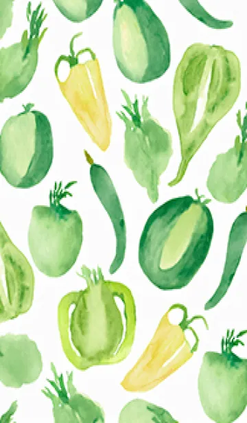 [LINE着せ替え] 【シンプル】お野菜の着せかえ#318の画像1