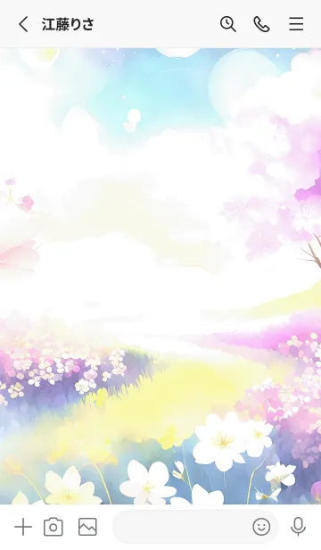 [LINE着せ替え] 優美な春の風景の着せかえ(Spring-242)の画像2