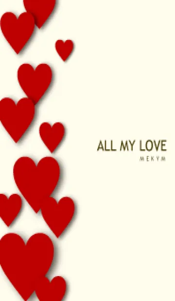 [LINE着せ替え] ALL MY LOVE-REDHEART 27の画像1