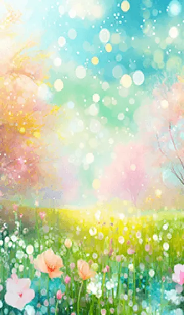 [LINE着せ替え] 優美な春の風景の着せかえ(Spring-245)の画像1