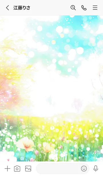 [LINE着せ替え] 優美な春の風景の着せかえ(Spring-245)の画像2