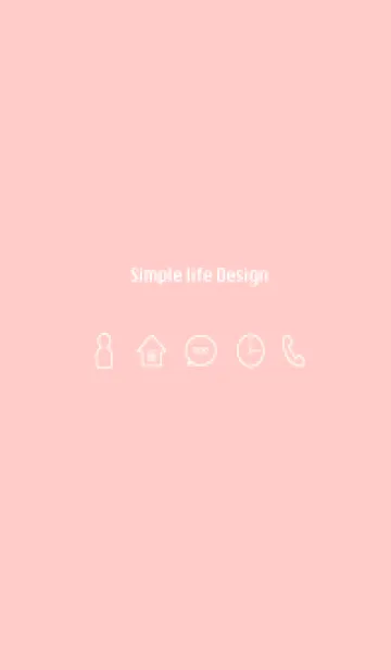 [LINE着せ替え] Simple life design -sakura pink-の画像1