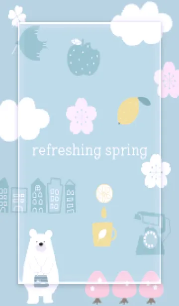 [LINE着せ替え] purple refreshing spring12_1の画像1