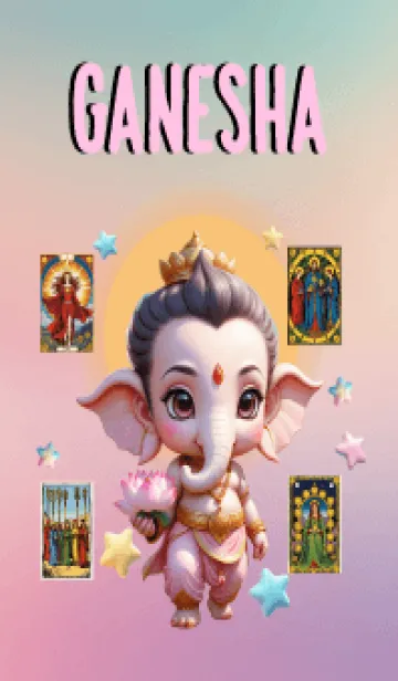 [LINE着せ替え] Ganesha : Money Flow Tarot Theme (JP)の画像1