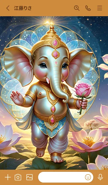 [LINE着せ替え] Ganesha For Money Flow & Rich Theme (JP)の画像2