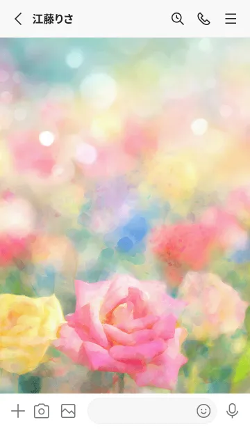 [LINE着せ替え] 薔薇(バラ)の花の着せかえ(R3550)の画像2