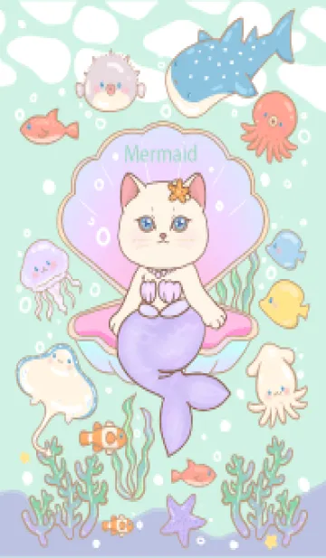 [LINE着せ替え] Cat mermaid ss2 11の画像1