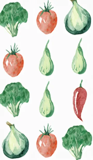 [LINE着せ替え] 【シンプル】お野菜の着せかえ#325の画像1